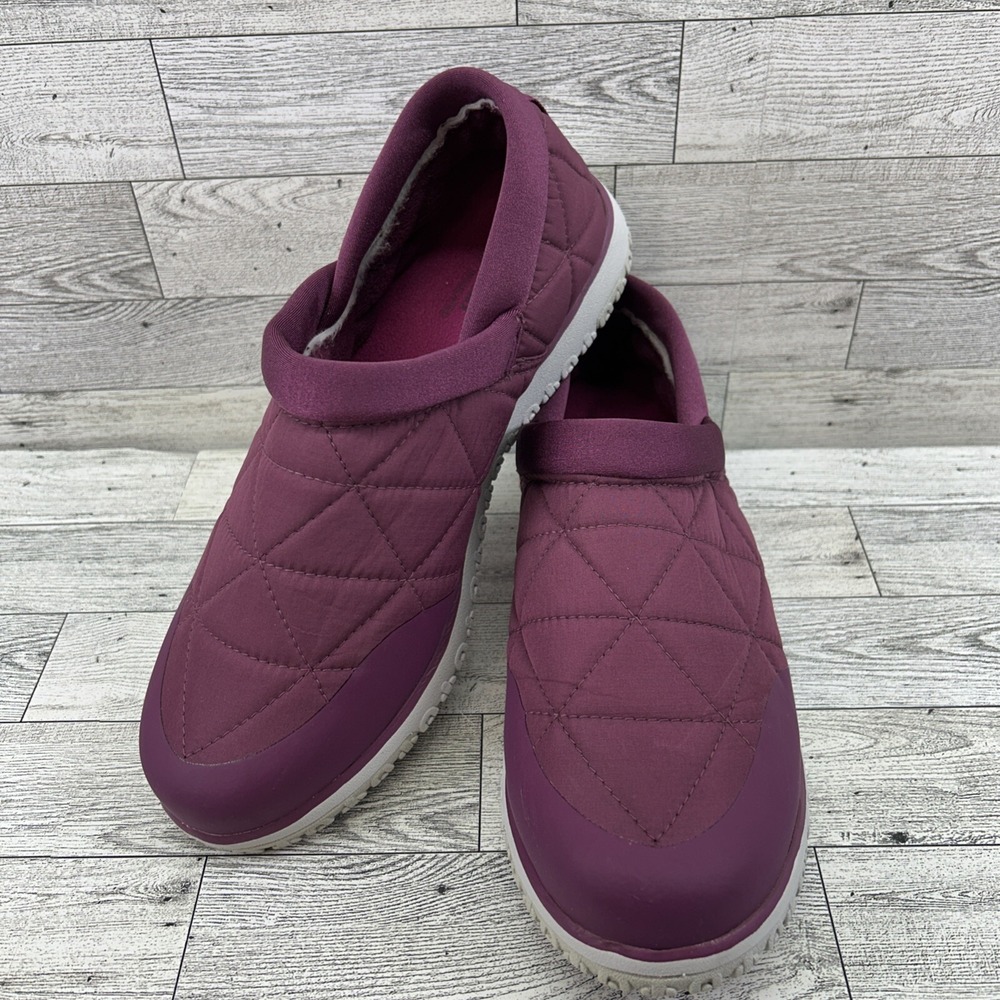 L.L. Bean Purple Quilted Mules